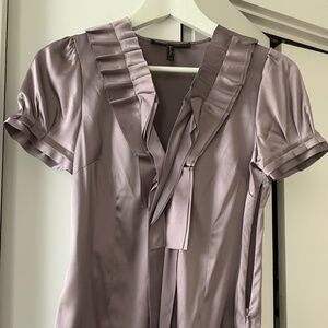 BCBG Max Azria silk blouse purple xxs (NWOT)